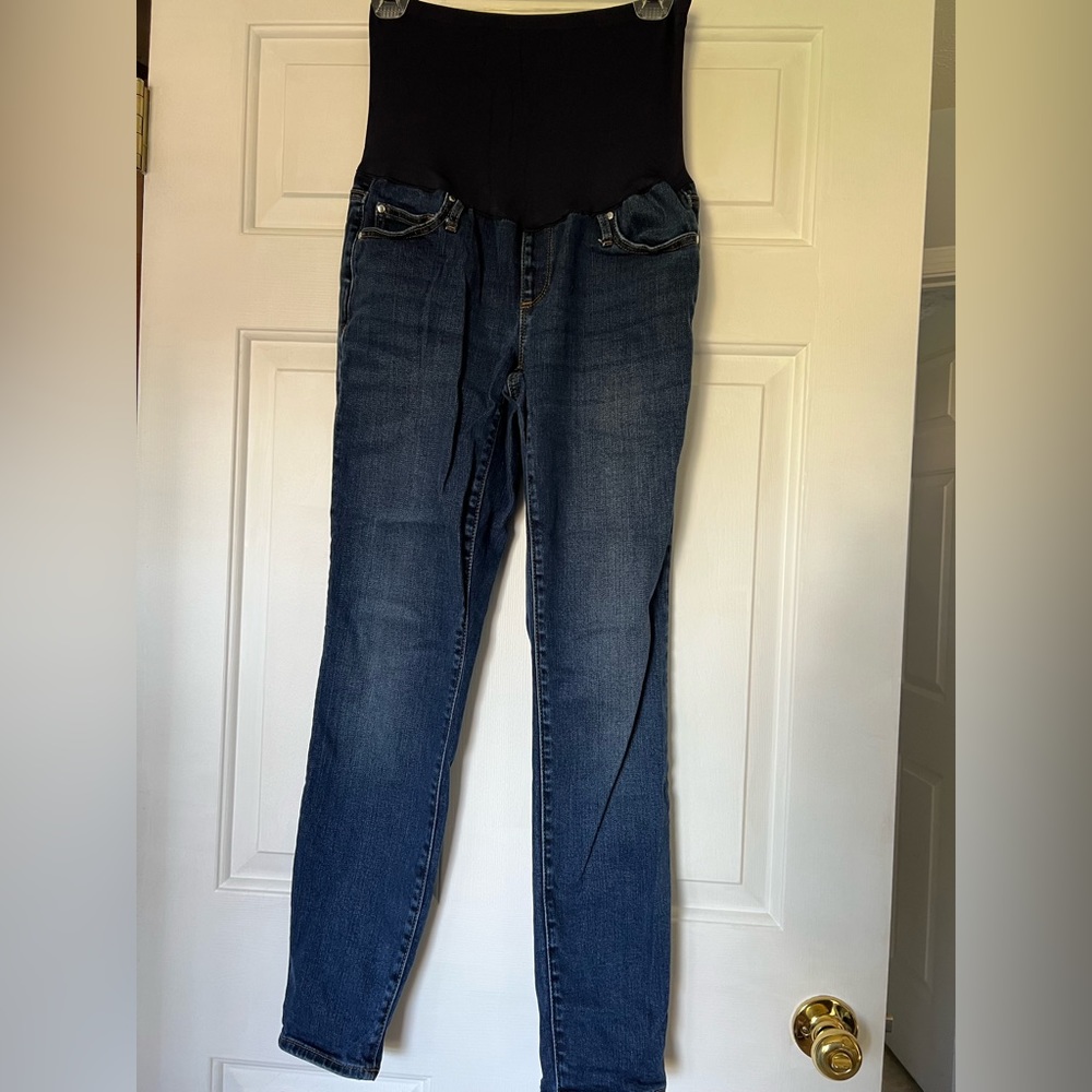 Gap skinny full panel maternity jeans